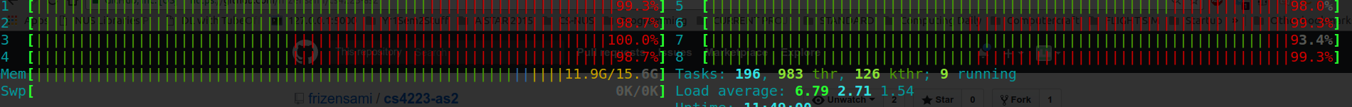 HTOP Output